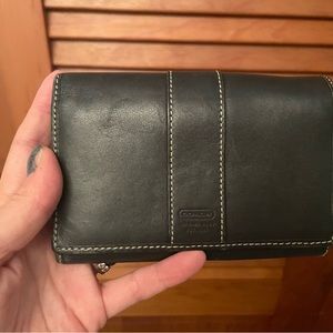 Black Coach gently used wallet